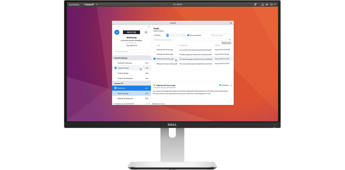 Linux screenshot